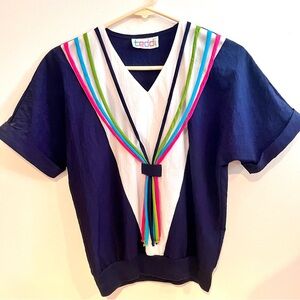 Vintage 1980s Teddi “Confetti” Top